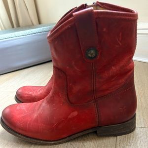 Frye Melissa Short button Ankle Boot 8.5 B